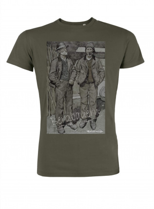 Mister Edelweiss Herren T-Shirt 21412 Bergbauer Gr L Khaki