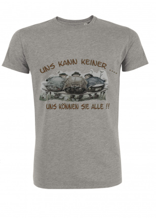 Mister Edelweiss Herren T-Shirt 21415 Uns kann keiner Gr L Grey