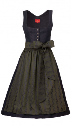 Kaiserjäger Dirndl 17108 Schwarz 70er länge SP1 130 145