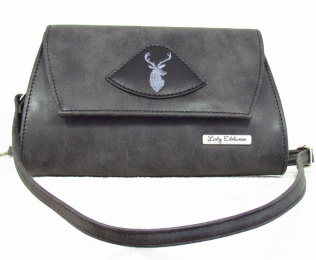 17500 Lady Edelweiss Trachten Clutch anthrazit