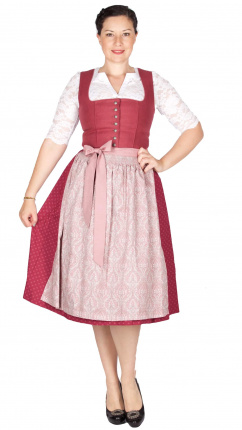 Trachtenhimmel Dirndl Dora 17199 Beere 70er midi