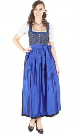 13582 Wenger Dirndl Isabella 95er Gr 34 schwarz kornblau