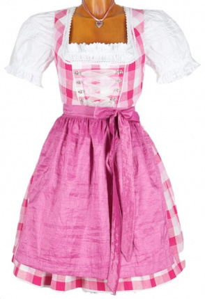 5137 MarJo mini Dirndl Cleo 50er Gr 40 pink