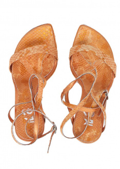 1922 Design Damen Sandalette Leder orange