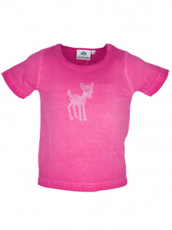 Isar Trachten Mädchen T-Shirt 52979 Pink Bambi