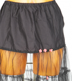 13333 Schmuckstück Petticoat für Dirndl 60cm schwarz