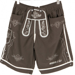 4300 Krüger Madl Fetzige Badeshorts Herren Gr S braun