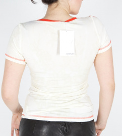 Sportalm T-Shirt Estella creme rot